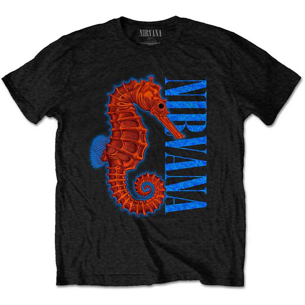 NIRVANA - SEAHORSE - T-Shirt Black
