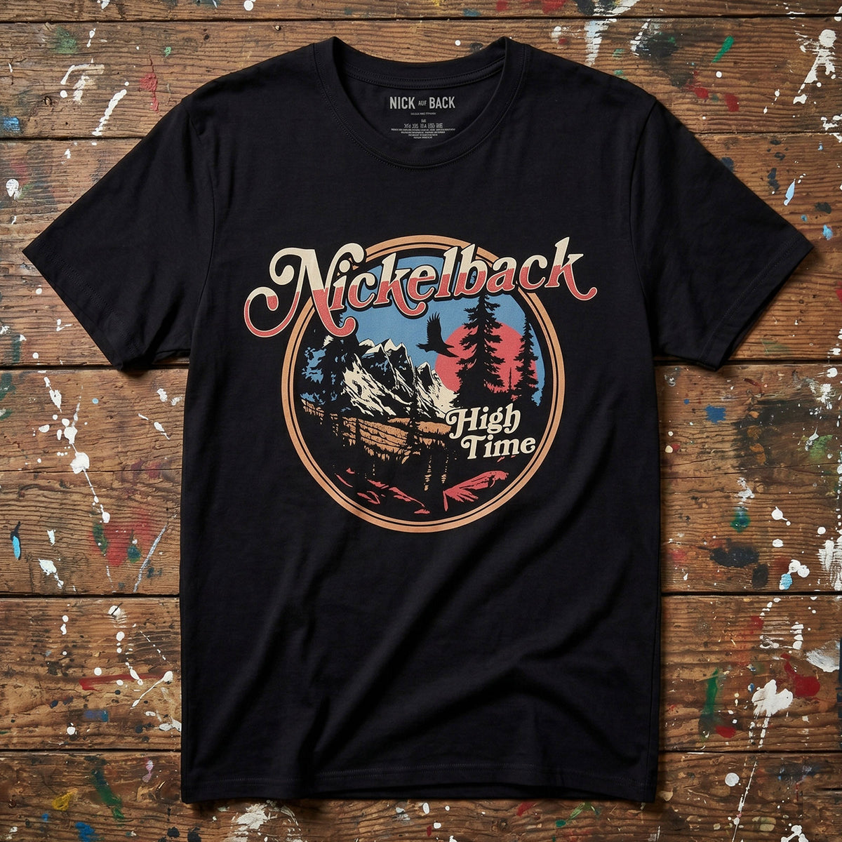 NICKELBACK - HIGH TIME - Carbon T-Shirt Black