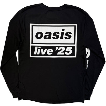 OASIS - LIVE '25 LOCKUP - Long Sleeve T-Shirt Black