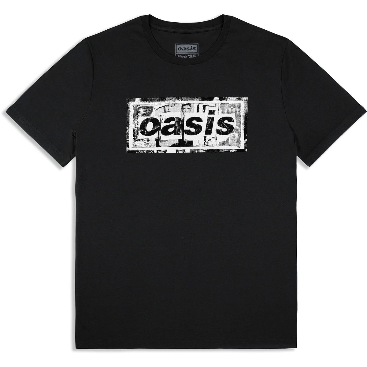 OASIS - COLLAGE LIVE '25 WORLD TOUR - T-Shirt Black