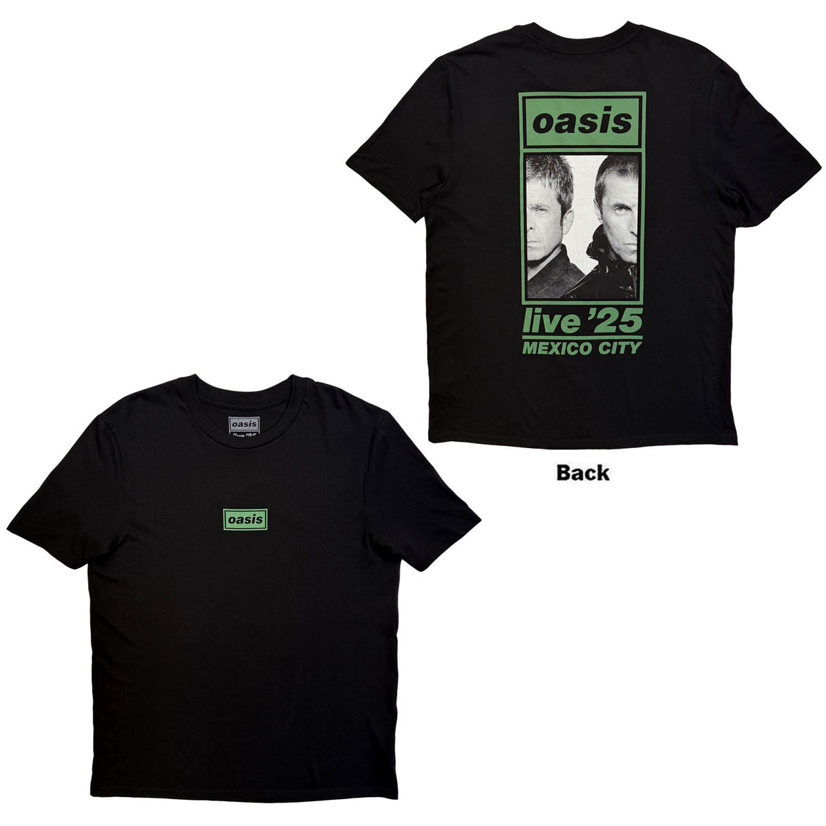 OASIS - MEXICO CITY HALF FACES FAN STORE - T-Shirt Black