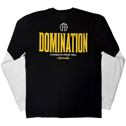 PANTERA - TEXAS TO DOMINATION - Layered Long Sleeve T-Shirt Multicolour