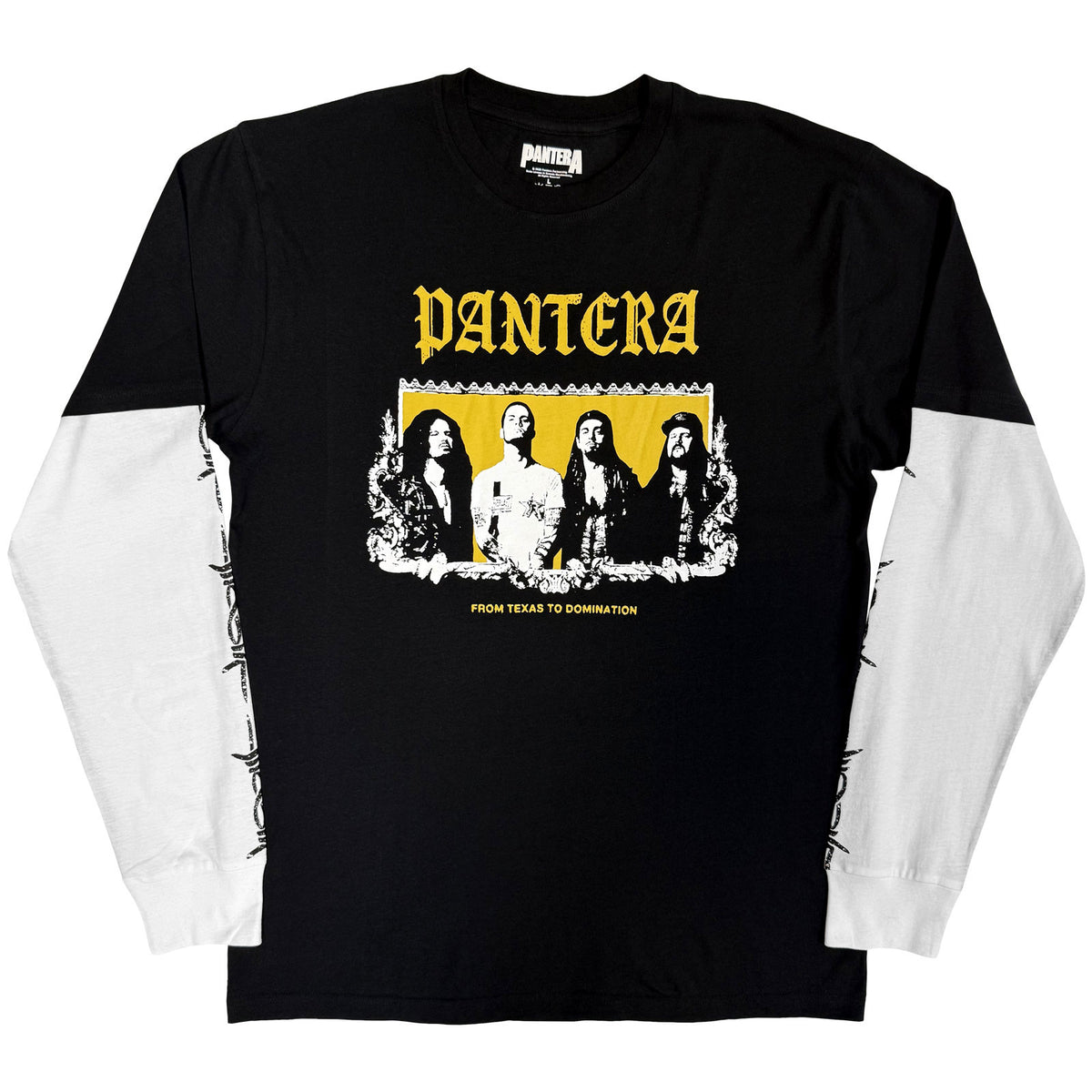 PANTERA - TEXAS TO DOMINATION - Layered Long Sleeve T-Shirt Multicolour