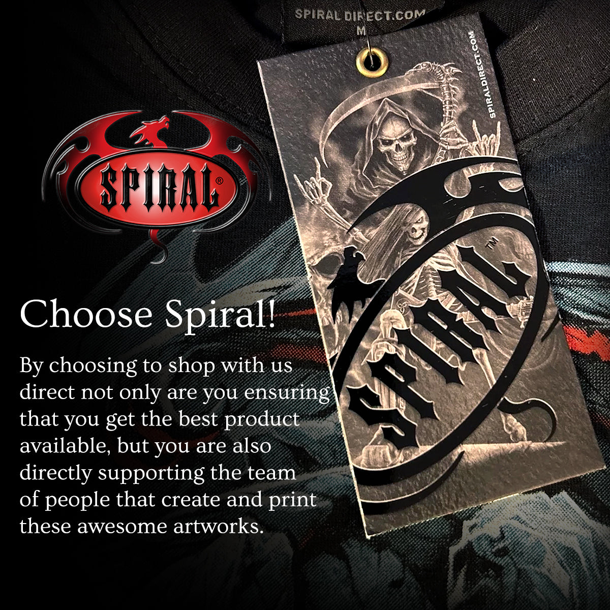 Felpa Con Cappuccio Spiral - Creeping Curse - Nera | 100% Cotone, Stampa Horror, Rock, Maniche Stampate