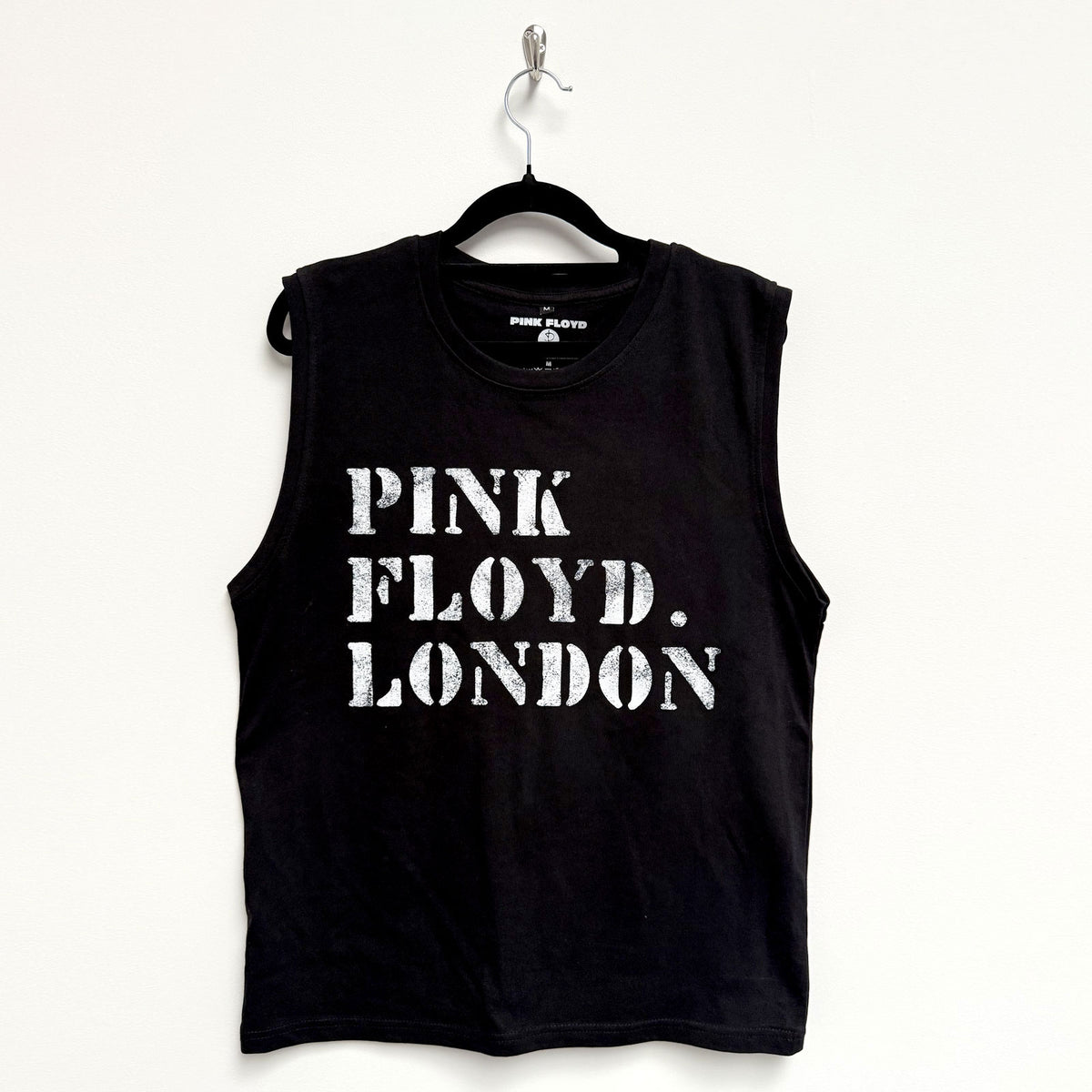 PINK FLOYD - STENCIL LOGO - Tank T-Shirt Black