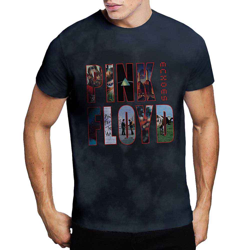 PINK FLOYD - ECHOES ALBUM MONTAGE - T-Shirt Black - 2