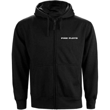 PINK FLOYD - CIRCLE LOGO - Ladies Zipped Hoodie Black