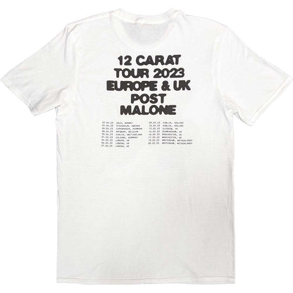 POST MALONE - BURN IT DOWN 2023 TOUR DATES - T-Shirt White