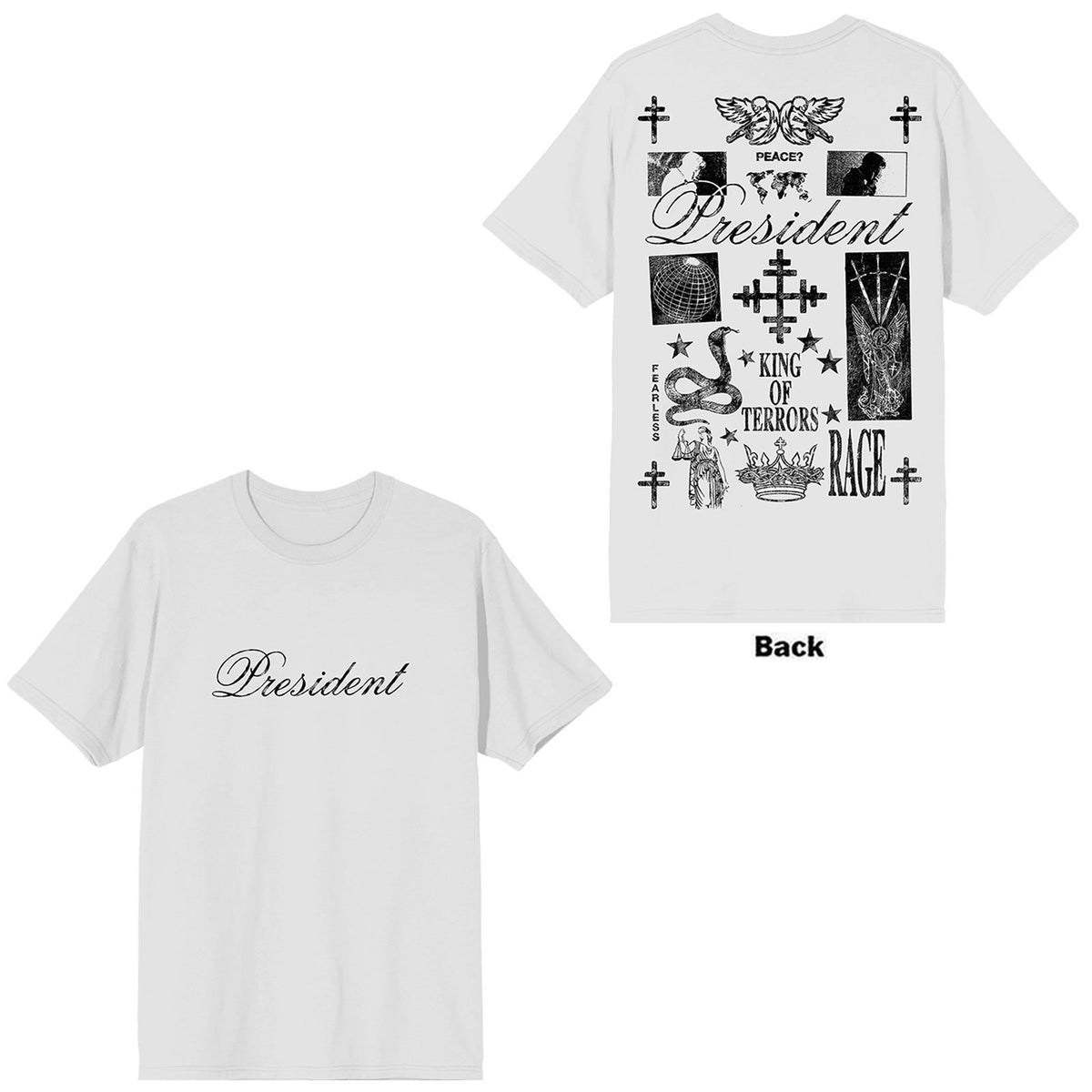 PRESIDENT - KING OF TERRORS - T-Shirt White