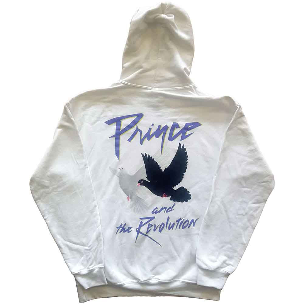 PRINCE - FACES & DOVES - Pullover Hoodie White