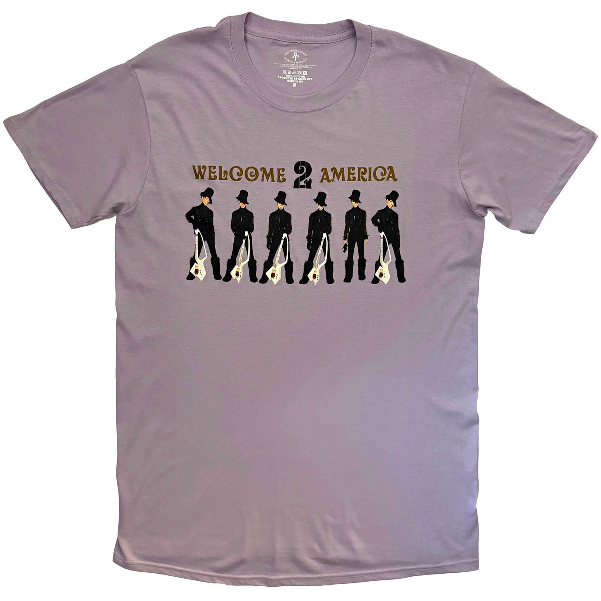 PRINCE - WELCOME TO AMERICA - T-Shirt Purple