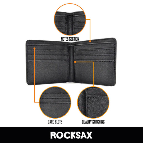 Rocksax David Bowie Wallet - Lightning Black