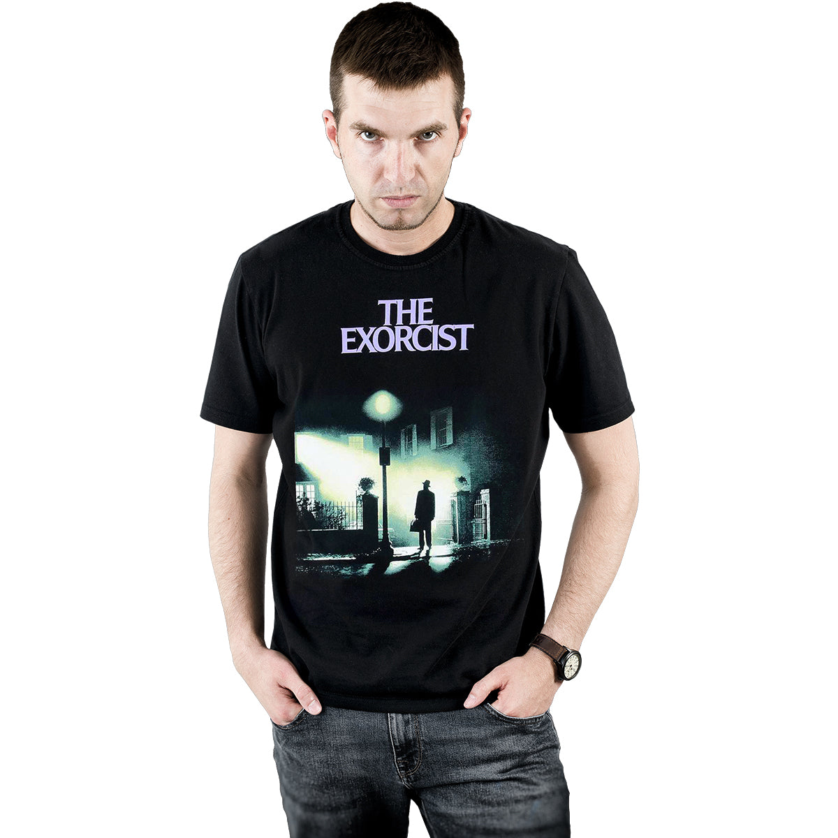 THE EXORCIST - POSTER - Front Print T-Shirt Black