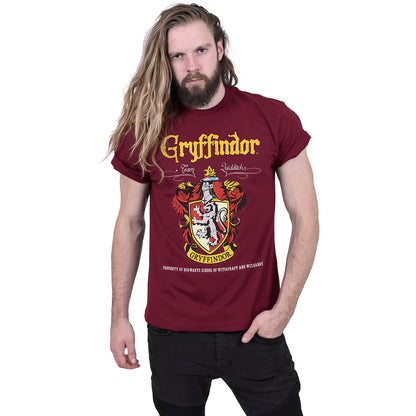 HARRY POTTER - GRYFFINDOR RED CREST - Maglietta Maroon