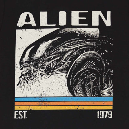 ALIEN - RETRO BARS - Maglietta con stampa frontale nera