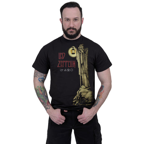 LED ZEPPELIN - HERMIT - T-SHIRT - Maglietta con stampa frontale nera