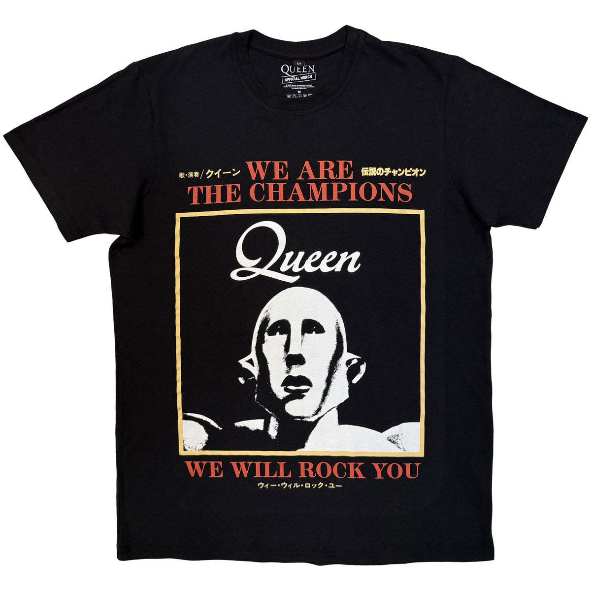 QUEEN - WE ARE THE CHAMPIONS - Carbon T-Shirt Black