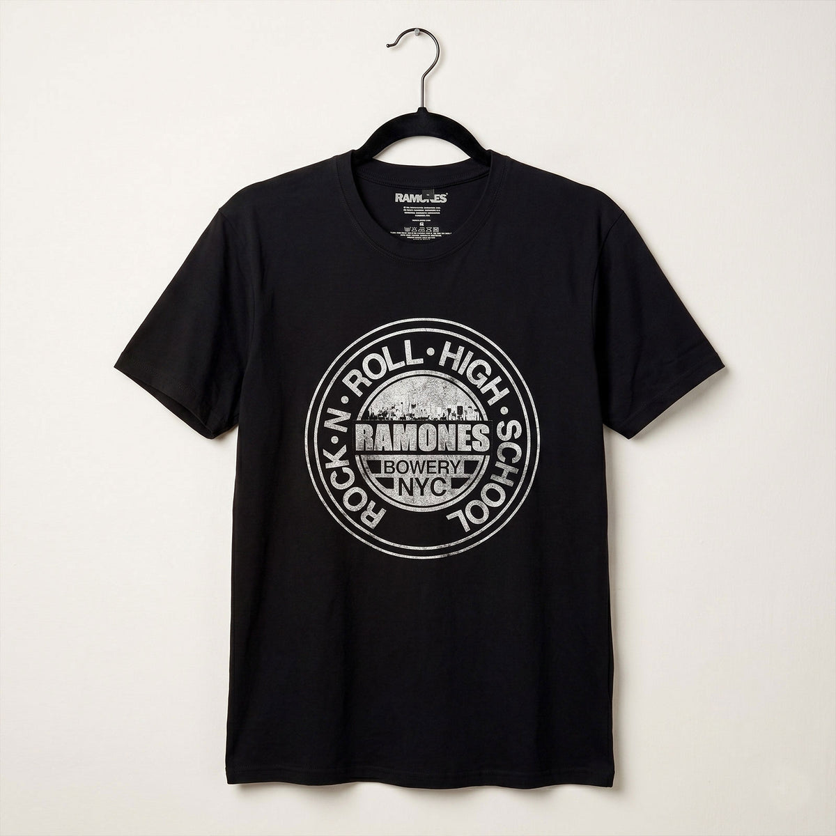 RAMONES - ROCK N' ROLL HIGH SCHOOL - Carbon T-Shirt Black