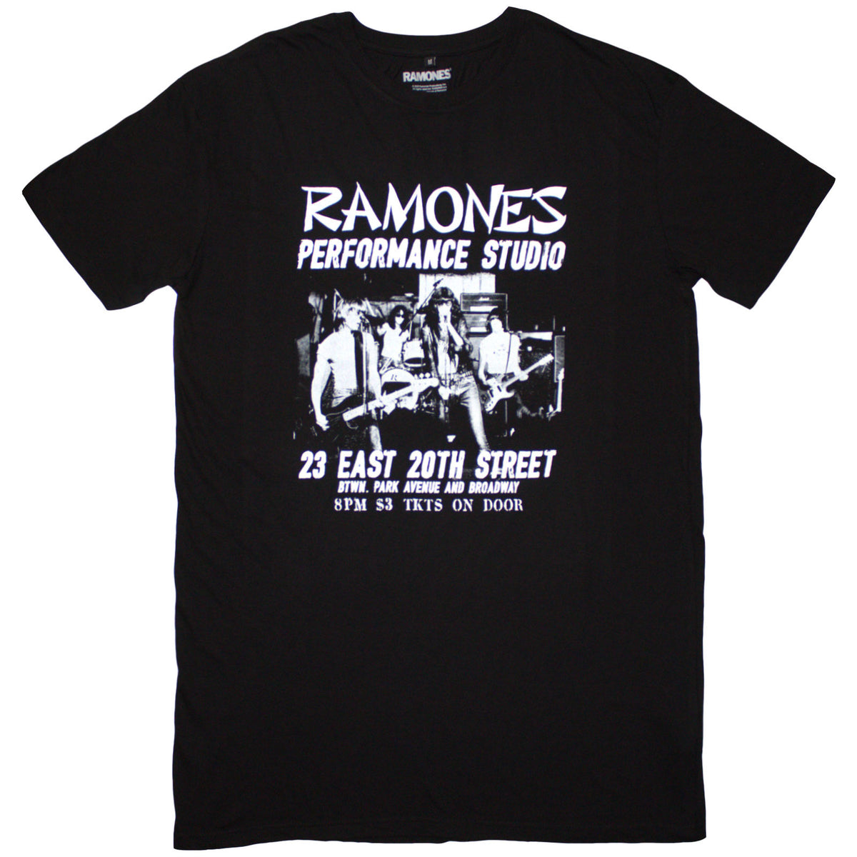 RAMONES - EAST VILLAGE - Ladies T-Shirt Dress Black