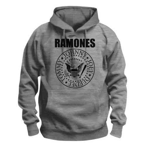 RAMONES - PRESIDENTIAL SEAL - Pullover Hoodie Grey