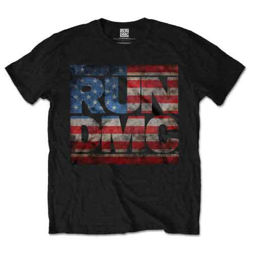 RUN DMC - AMERICANA LOGO - T-Shirt Black
