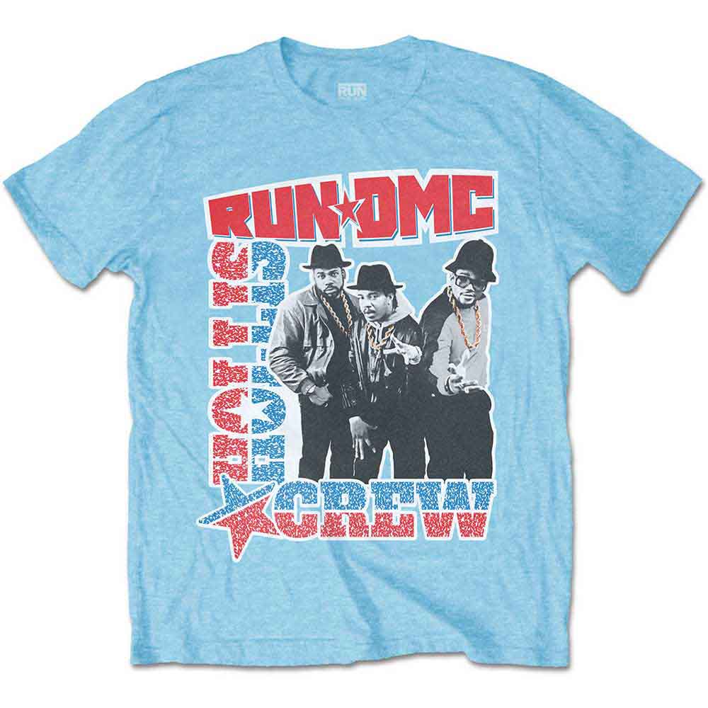 RUN DMC - HOLLIS CREW - T-Shirt Blue