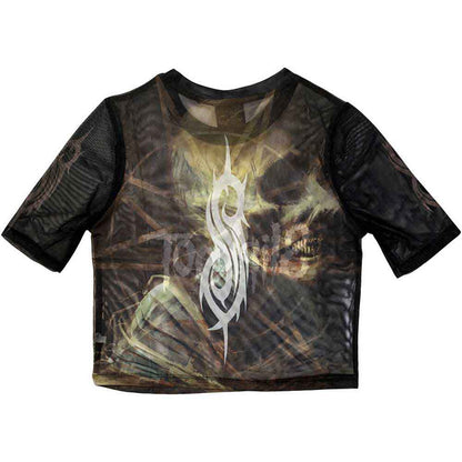 SLIPKNOT - THE END, SO FAR PROFILE - Crop Top Black (Back Print & Mesh)