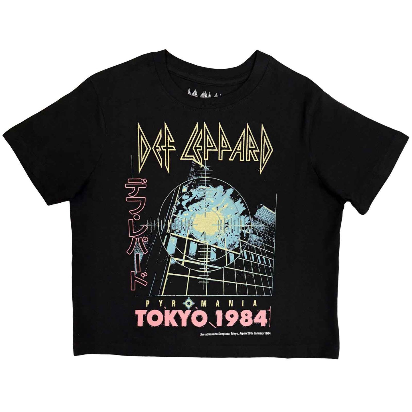 DEF LEPPARD - TOKYO - Crop Top Nero