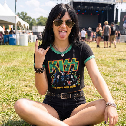 KISS - ST PADDY'S - Crop Top Nero