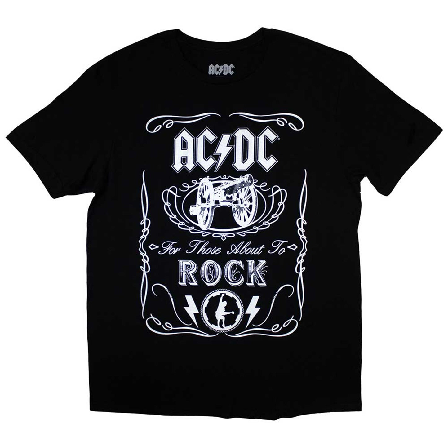 AC/DC - VINTAGE CANNON SWIG - Kids T-Shirt Black