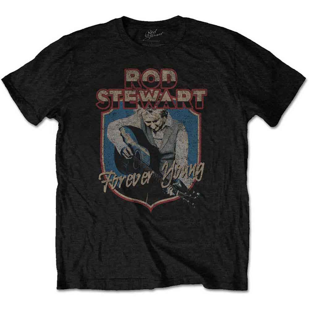 ROD STEWART - FOREVER CREST - T-Shirt Black