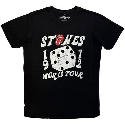 THE ROLLING STONES - DICE TOUR '72 - Carbon T-Shirt Black