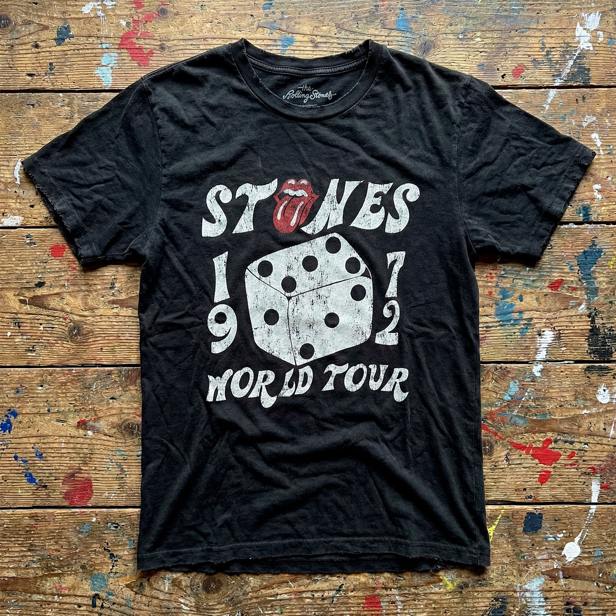 THE ROLLING STONES - DICE TOUR '72 - Carbon T-Shirt Black