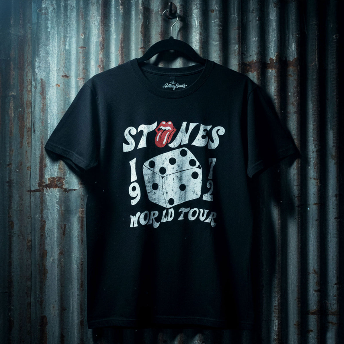 THE ROLLING STONES - DICE TOUR '72 - Carbon T-Shirt Black