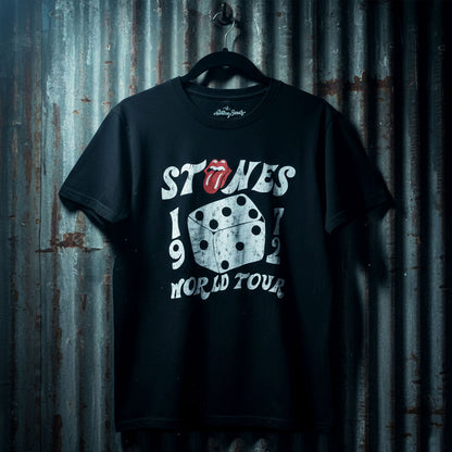 THE ROLLING STONES - DICE TOUR '72 - Carbon T-Shirt Black