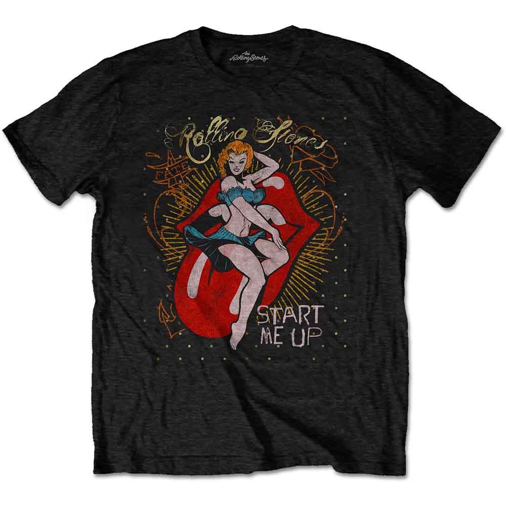 THE ROLLING STONES - START ME UP - T-Shirt Black