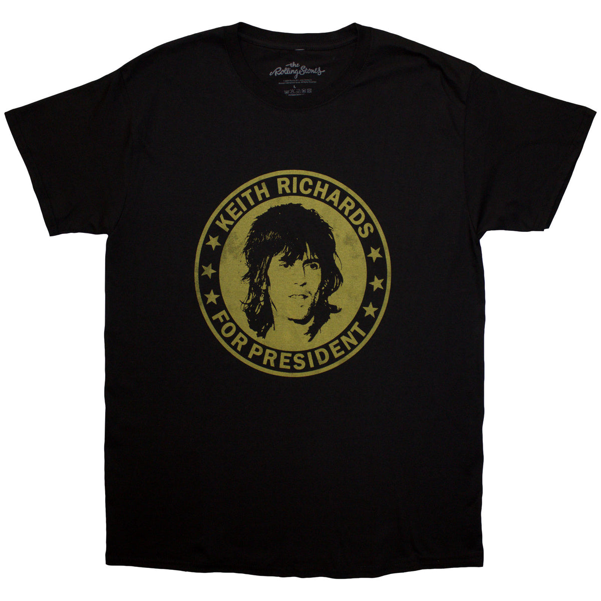 THE ROLLING STONES - KEITH FOR PRESIDENT - T-Shirt Black