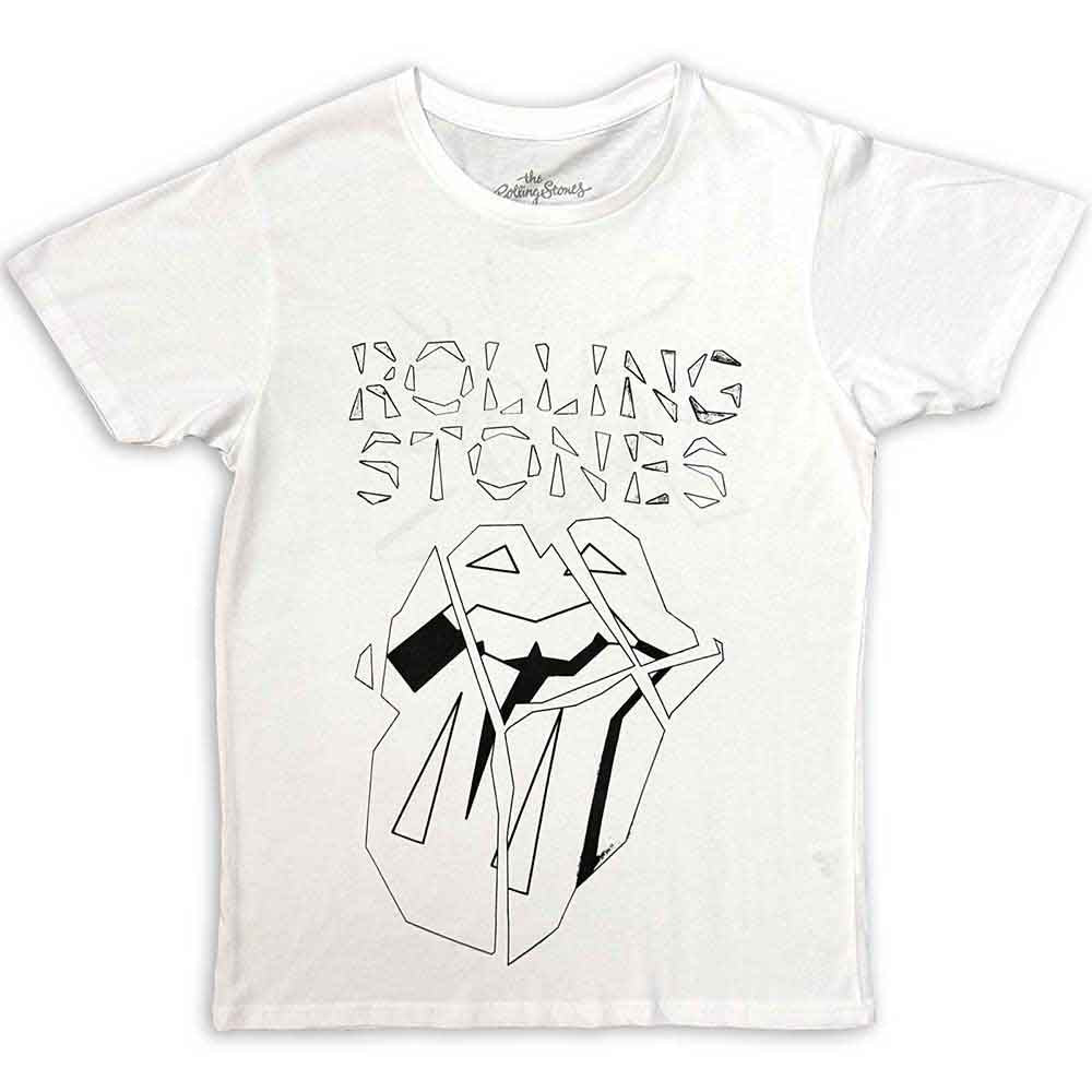 THE ROLLING STONES - HACKNEY DIAMONDS DIAMOND TONGUE OUTLINE - T-Shirt White