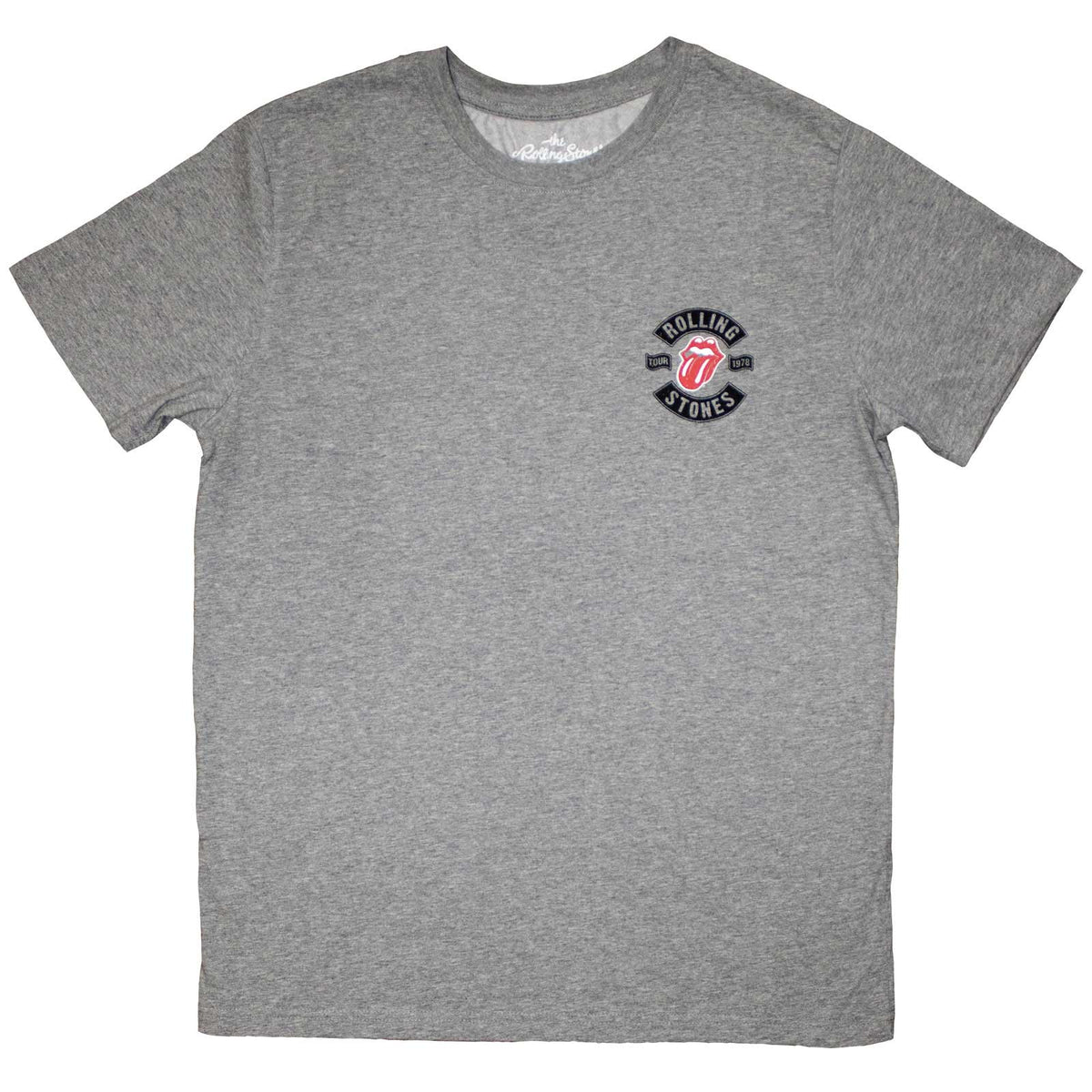 THE ROLLING STONES - MINI TOUR '78 LOGO - T-Shirt Grey