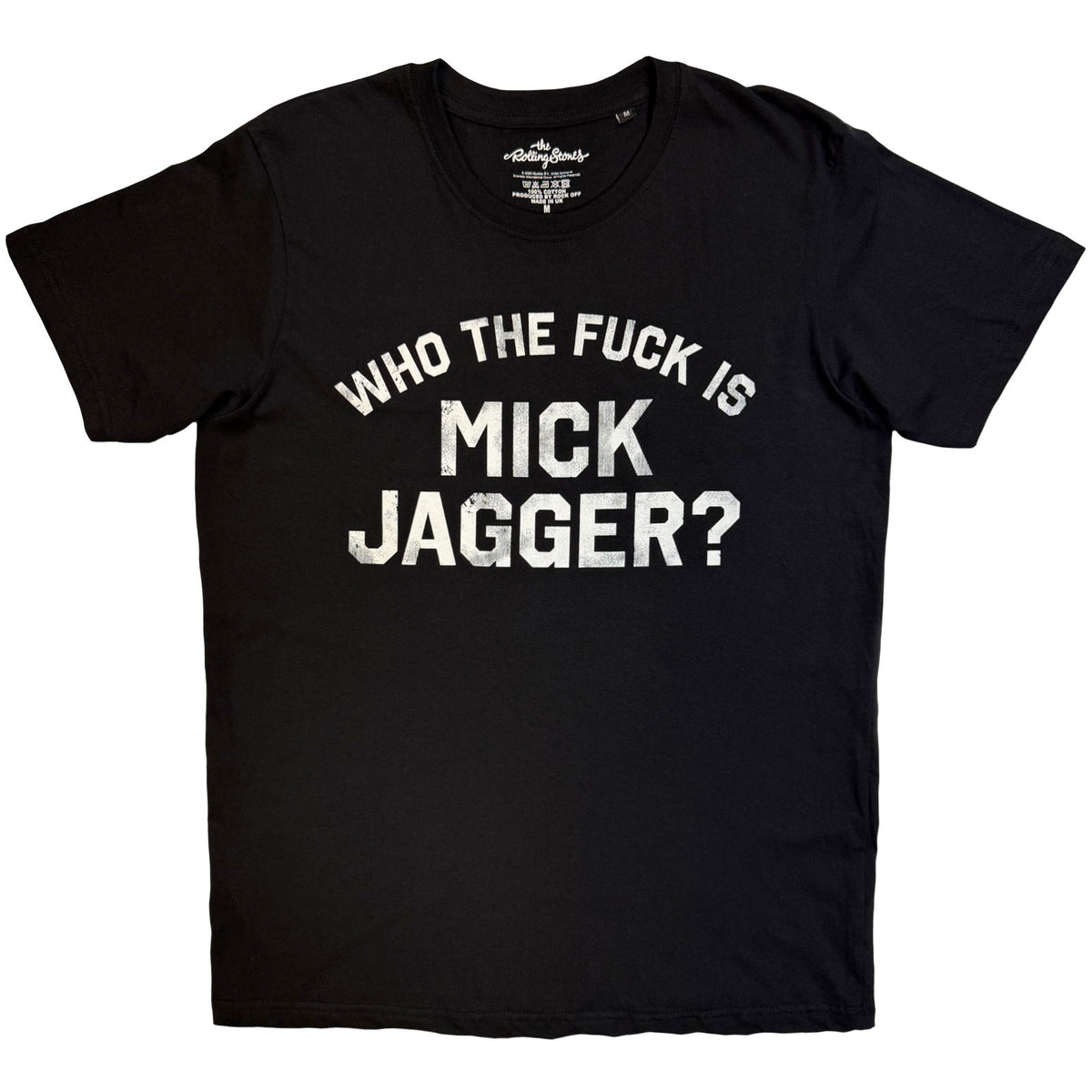 THE ROLLING STONES - WHO THE FUCK IS MICK JAGGER - T-Shirt Black