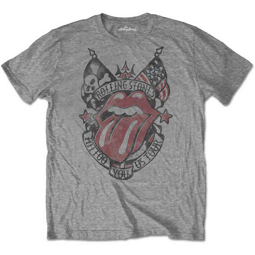 THE ROLLING STONES - TATTOO YOU US TOUR - T-Shirt Grey
