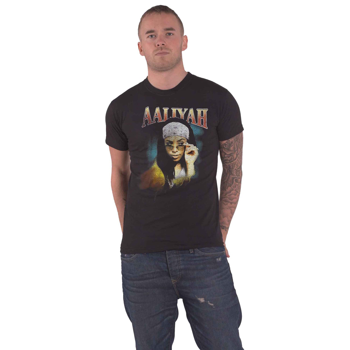AALIYAH - TRIPPY - T-Shirt Black