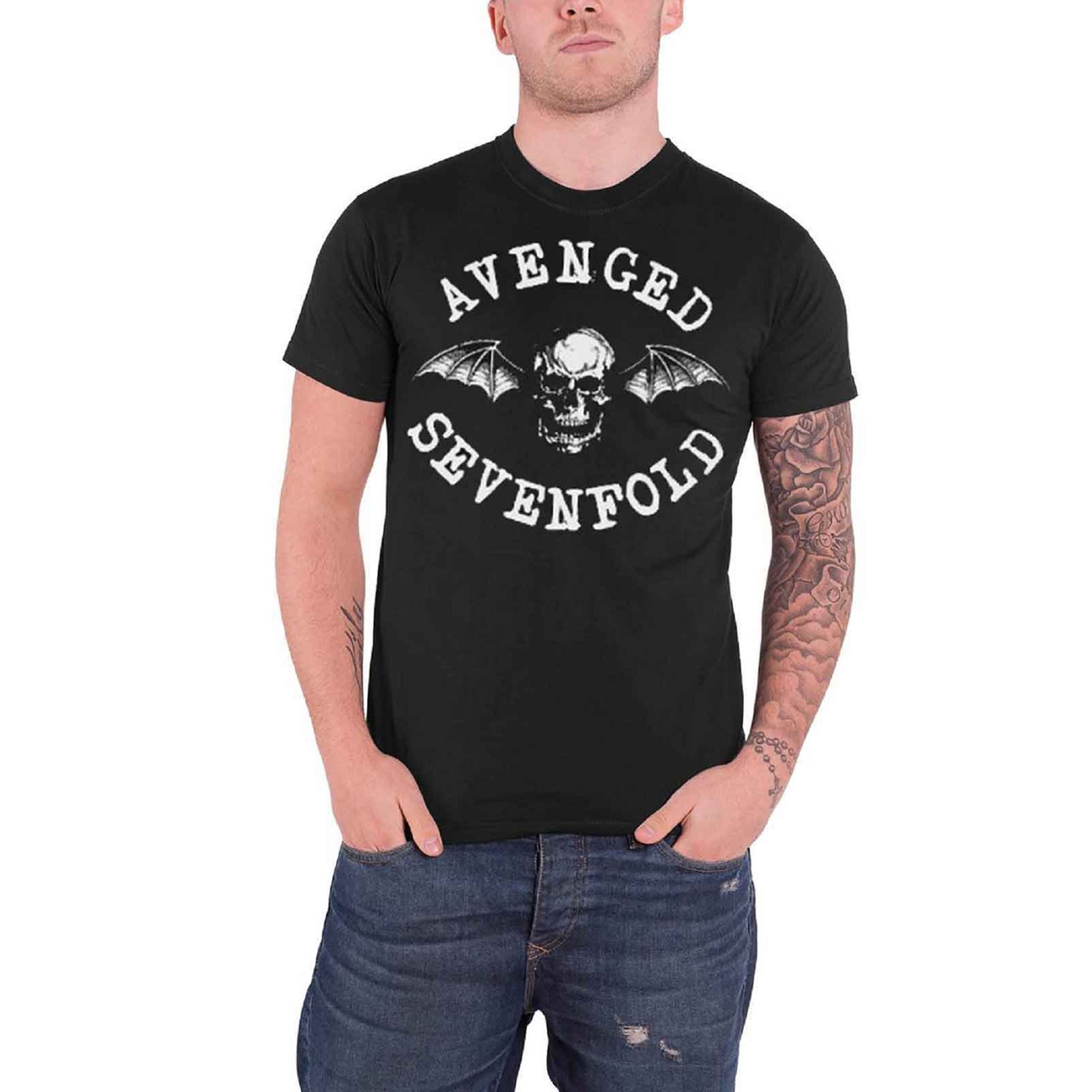AVENGED SEVENFOLD - CLASSIC DEATH BAT - T-Shirt Black