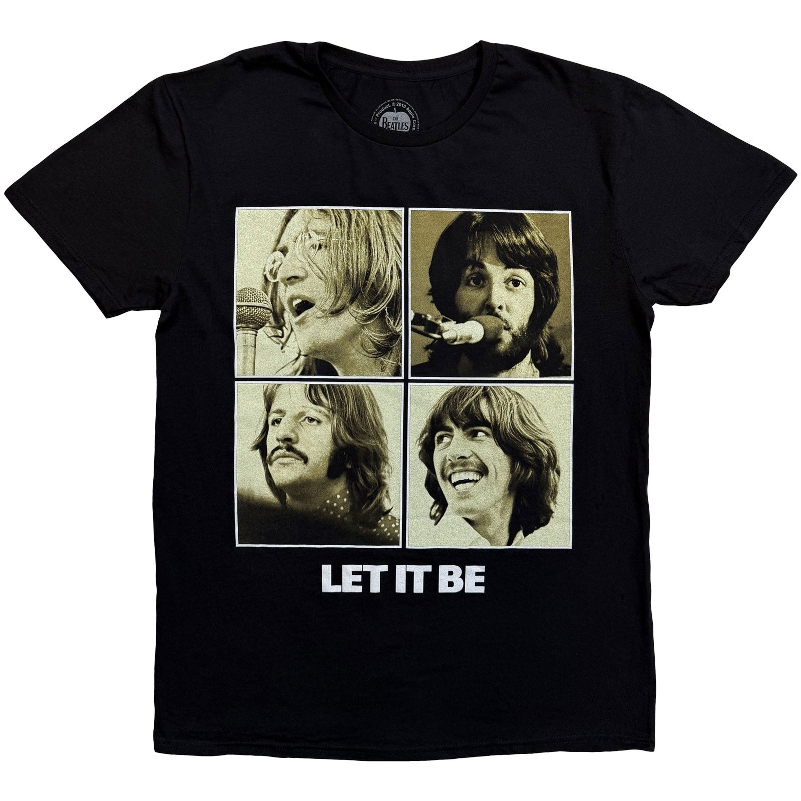 BEATLES, THE - LET IT BE SEPIA - Maglietta nera