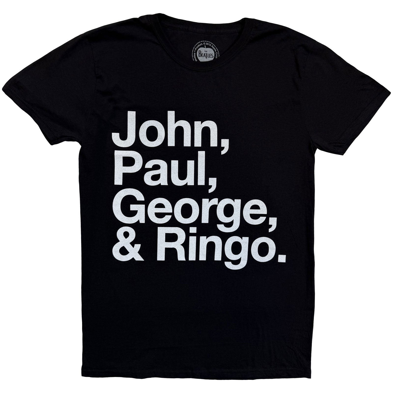 BEATLES, THE - JOHN, PAUL, GEORGE & RINGO - Maglietta nera