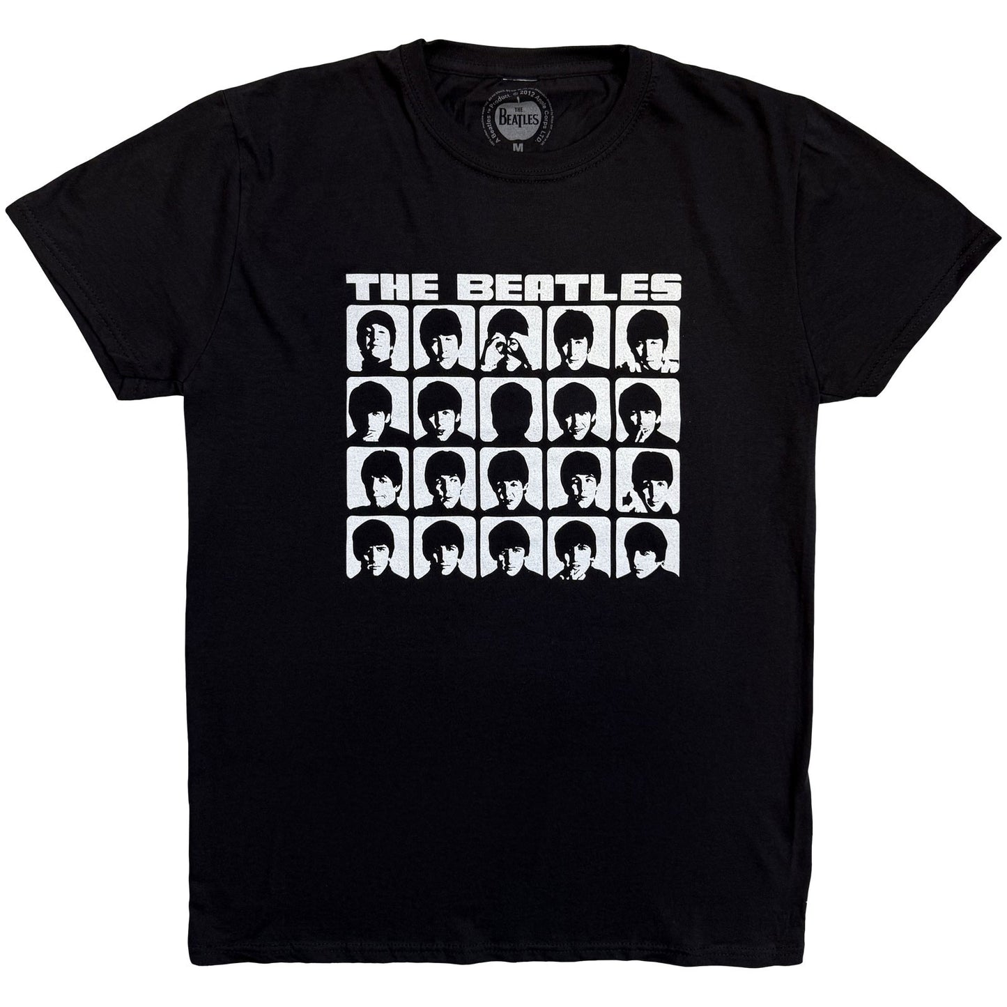 BEATLES, THE - HARD DAYS NIGHT FACES MONO - Maglietta nera