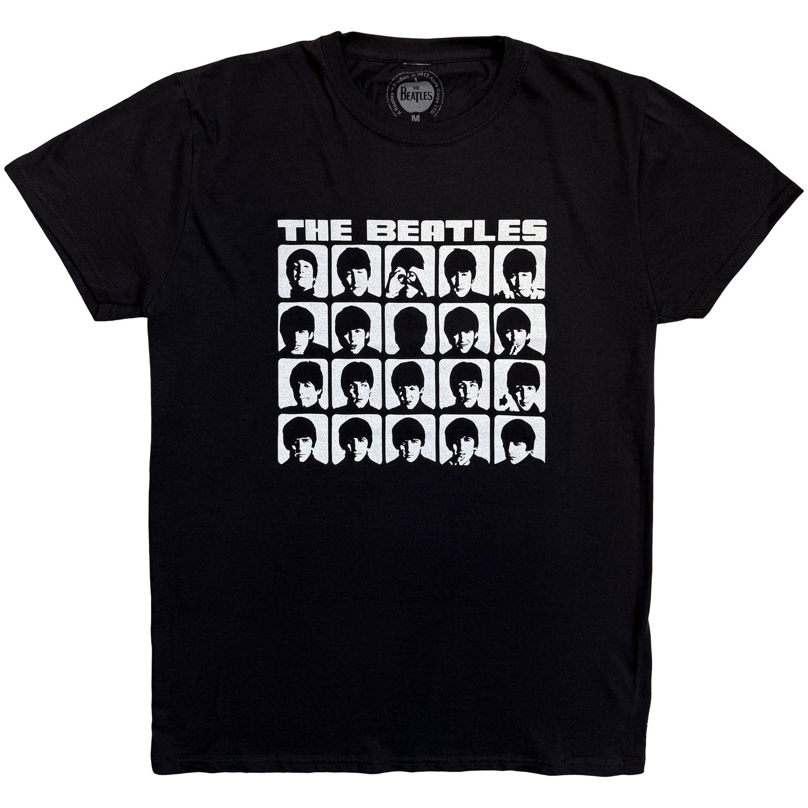 BEATLES, THE - HARD DAYS NIGHT FACES MONO - Maglietta nera