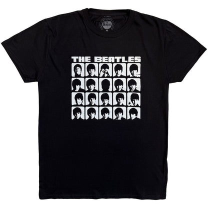 BEATLES, THE - HARD DAYS NIGHT FACES MONO - Maglietta nera
