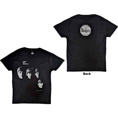 BEATLES, THE - VINTAGE WITH THE BEATLES - Maglietta nera (retro stampa)
