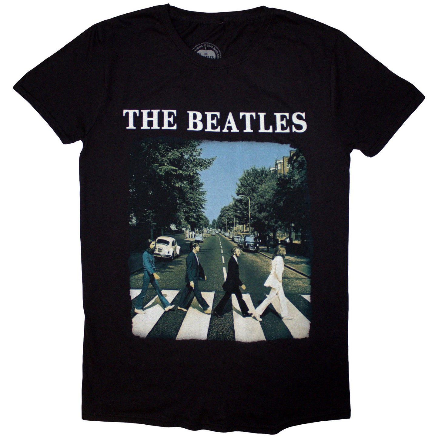 BEATLES, THE - ABBEY ROAD & LOGO - Maglietta nera